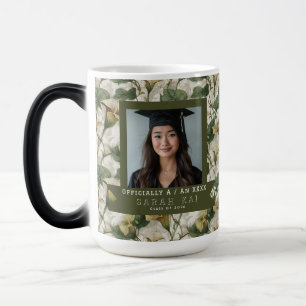 Taza Mágica Estampado Clásico de Lirios de Calla Graduada Prom