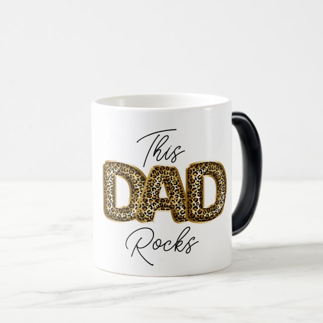 Taza Mágica ESTE DAD ROCKS Día de los Padres de la Moda Impren (Anverso derecho)