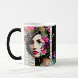 Taza Mágica Estilo de color de papel | Vintage Ladies