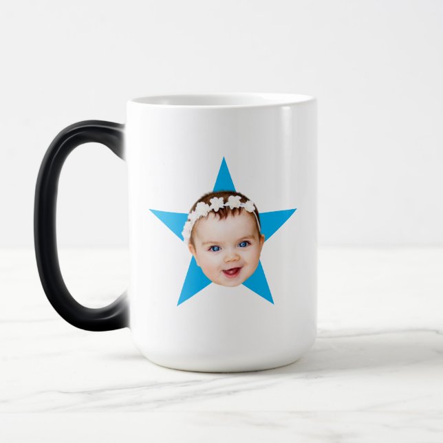Taza Mágica Estrella de Office personalizada Enfrentar el prog (Izquierda)