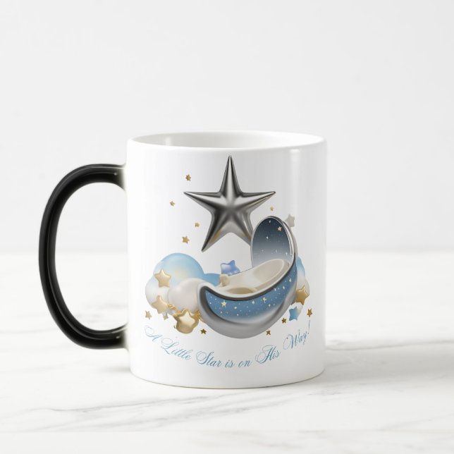 Taza Mágica "Estrella pequeña está en camino" Magia Mug de cal (Izquierda)