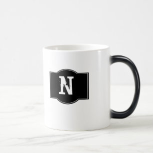 Taza Mágica Etiqueta negra monogramada