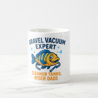 Taza Mágica Experto en vacío de grava - Funny Fishkeeper Coffe