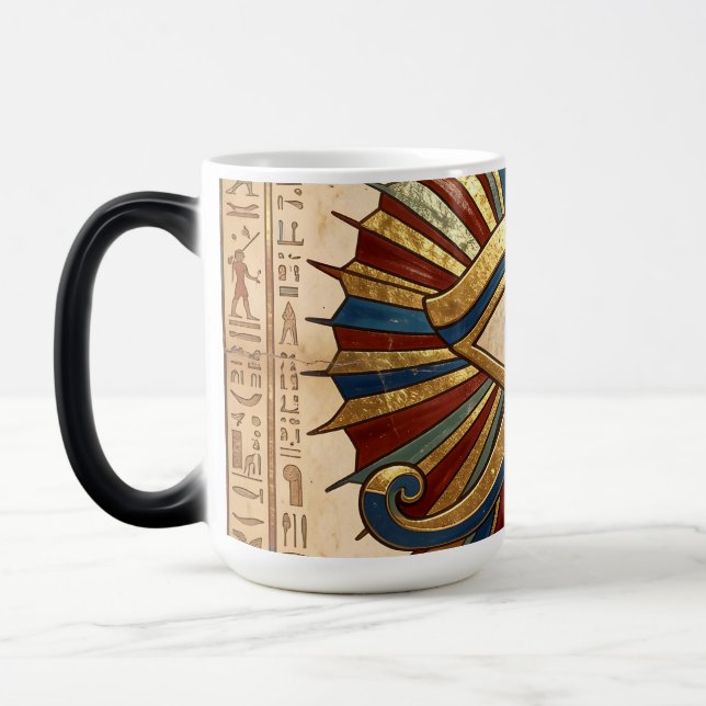 Taza Mágica Eye of Horus with Hieroglyphs Egyptian Spiritual (Izquierda)