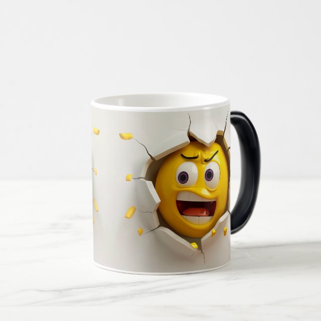 Taza Mágica Face Emoticon Break Through (Anverso derecho)
