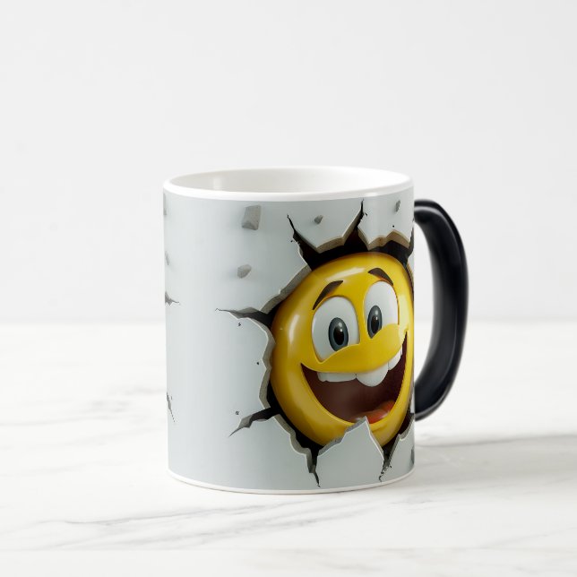 Taza Mágica Face Emoticon Break Through (Anverso derecho)