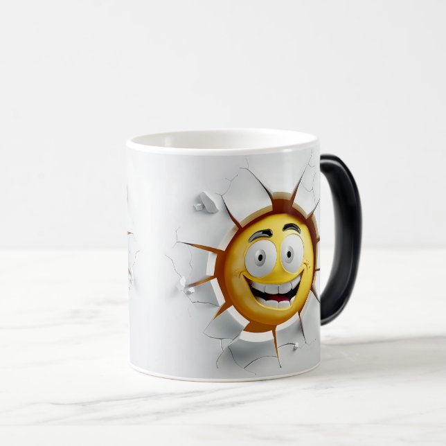 Taza Mágica Face Emoticon Break Through (Anverso derecho)