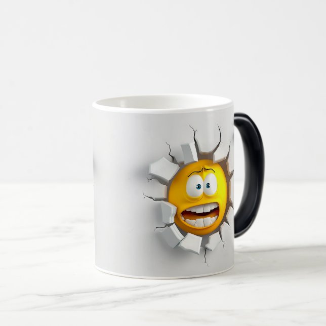 Taza Mágica Face Emoticon Break Through (Anverso derecho)