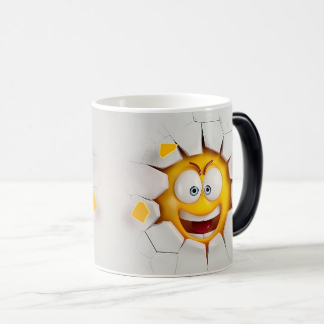 Taza Mágica Face Emoticon Break Through (Anverso derecho)