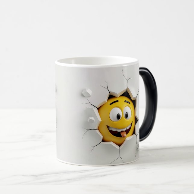 Taza Mágica Face Emoticon Break Through (Anverso derecho)