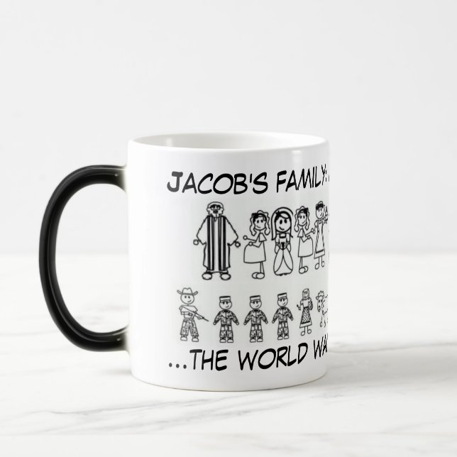 Taza Mágica Familia de Jacob: atracción de calor divertido (Izquierda)