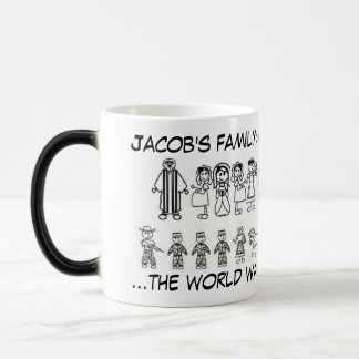 Taza Mágica Familia de Jacob: atracción de calor divertido