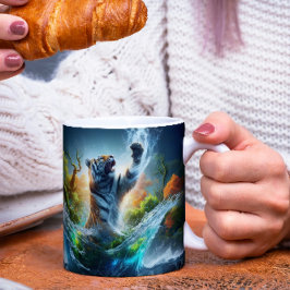 Taza Mágica Fantástica naturaleza de vida silvestre del tigre