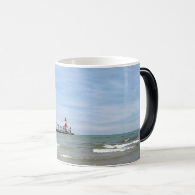 Taza Mágica Faro St. Joseph Michigan Mug (Anverso derecho)