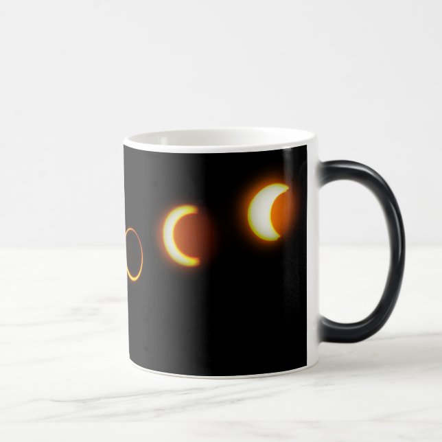 Taza Mágica Fases de eclipse solar tafetán de café (Derecha)