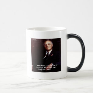 Taza Mágica FDR y agárrense de la cuerda cita