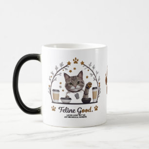 Taza Mágica Feline Good Morphing Mug - Meowgical Café Vibes