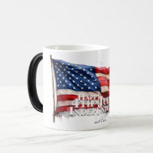 Taza Mágica Feliz 4 de julio - Día de la Independencia