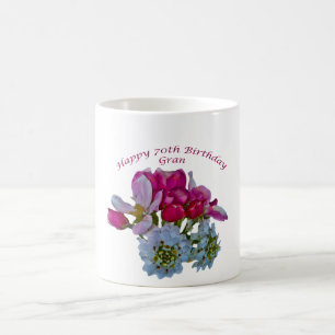 Taza Mágica Feliz 70 cumpleaños Abuela