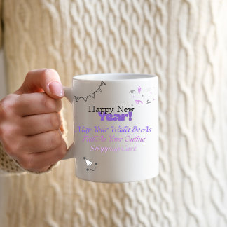 Taza Mágica Feliz Año Nuevo 2026 Regalo de Cita Divertida,
