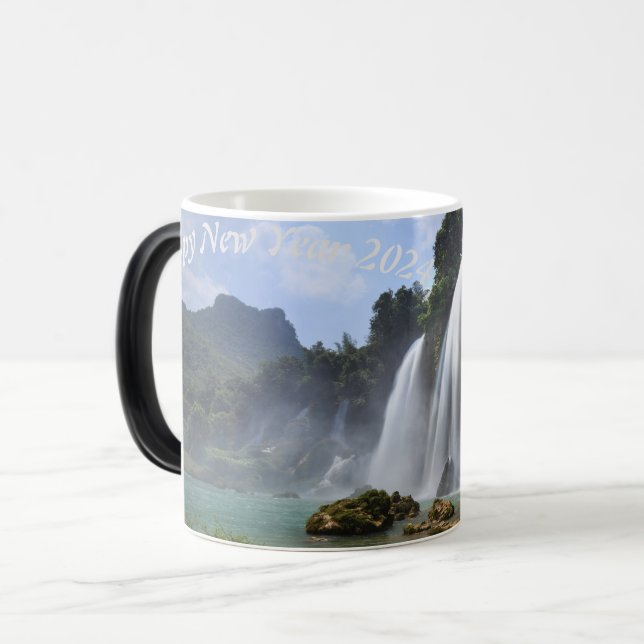 Taza Mágica Feliz Año Nuevo Mug (Anverso izquierdo)