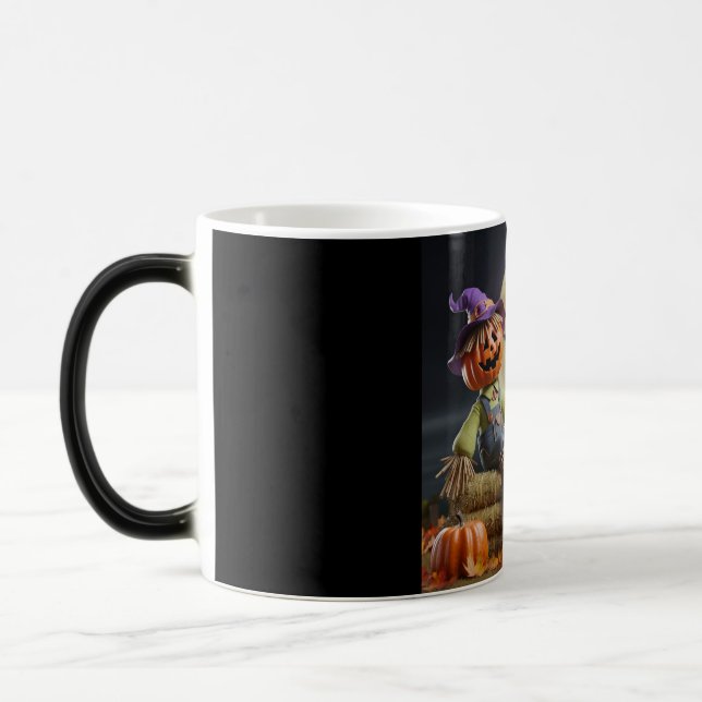 Taza Mágica Feliz Bruja de Halloween (Izquierda)