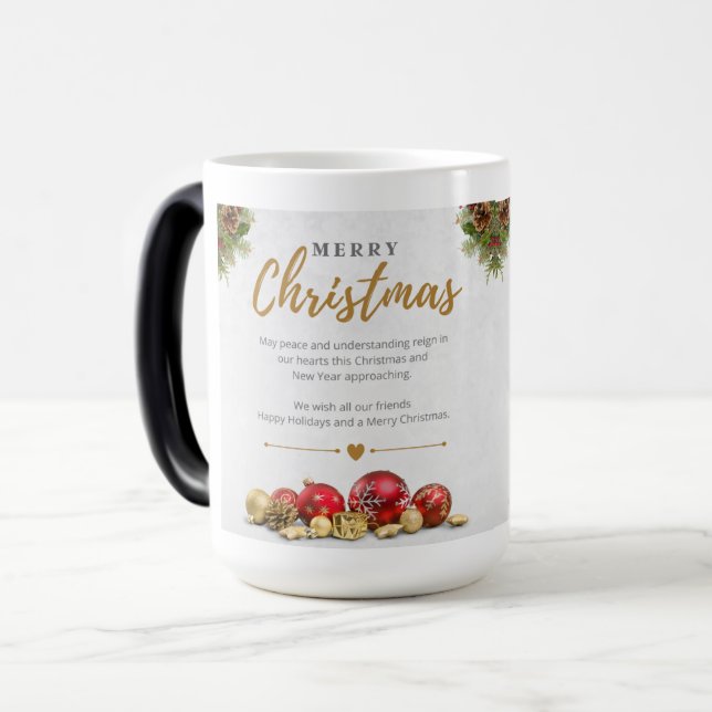 Taza Mágica Feliz café navideño Mug 2024 (Anverso izquierdo)
