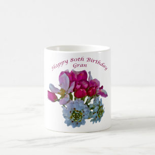 Taza Mágica Feliz cumpleaños 80 -Abuela