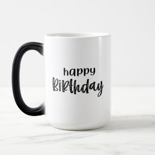 Taza Mágica Feliz Cumpleaños Moderno