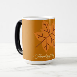 Taza Mágica Feliz Día de Acción de Gracias, Otoño Temporada de