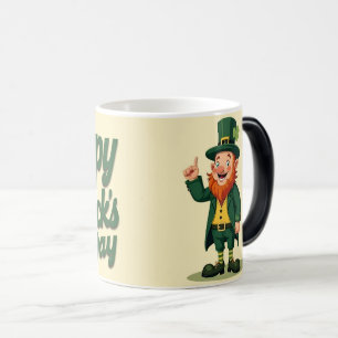 Taza Mágica Feliz día de San Patricio, adorable leprechaun