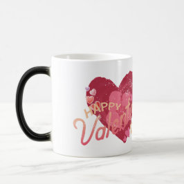 Taza Mágica Feliz día de San Valentín - amor y abrazos