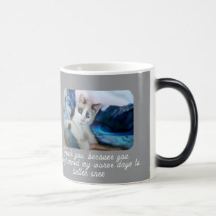 Taza Mágica Feliz Día Meow, Amantes de los Gatos