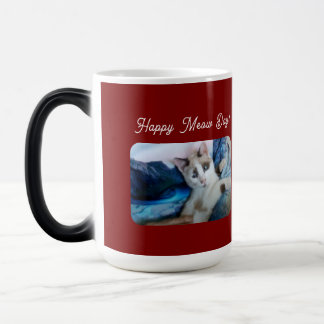 Taza Mágica Feliz Día Meow, Amantes de los Gatos