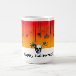 Taza Mágica Feliz naranja de Halloween a la sombra de los crán