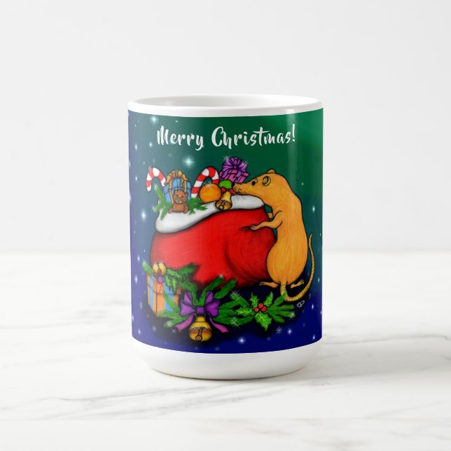 Taza Mágica Feliz Navidad con el príncipe rata (Centro)