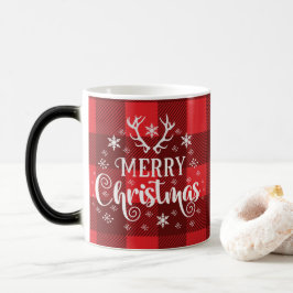 Taza Mágica Feliz Navidad Copos de nieve, Feliz Año Nuevo
