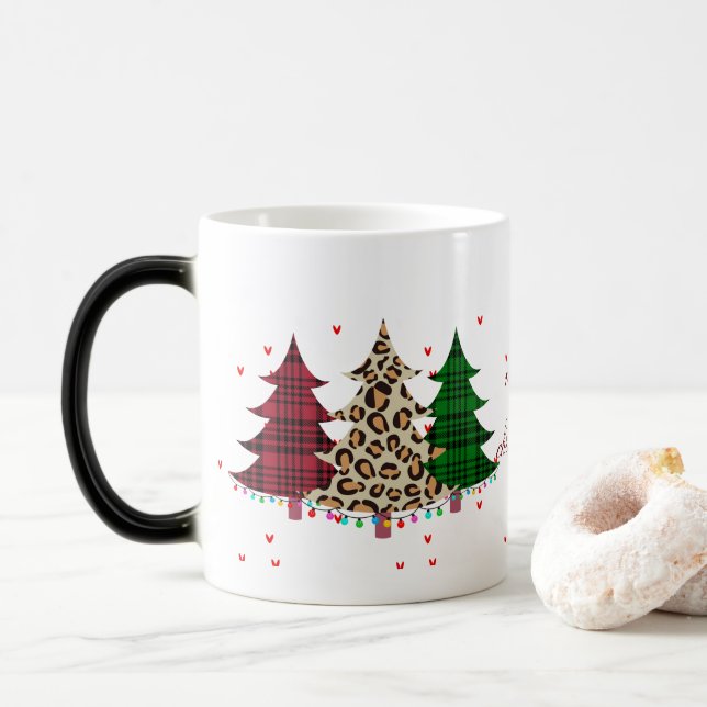 Taza Mágica Feliz Navidad Moderna y Elegante (Con donut)