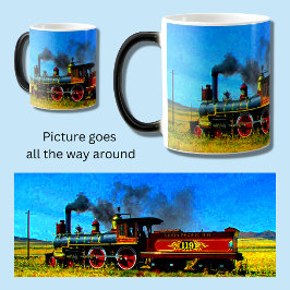 Taza Mágica Ferrocarril de locomotora del motor de trenes de v