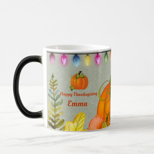 Taza Mágica Festival de la Calabaza de Acción de Gracias (Izquierda)