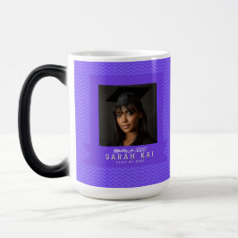 Taza Mágica Fiesta de Graduación con Estampado Geométrico Clás