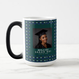 Taza Mágica Fiesta de Graduación con Impresión Abstracta Color