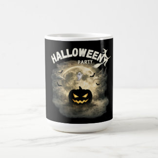 Taza Mágica Fiesta de Halloween Luna Calabaza Fantasma Vintage
