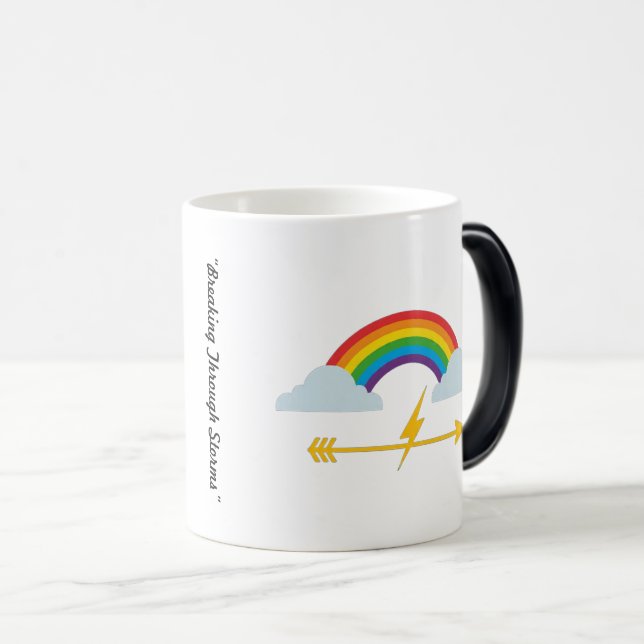 Taza Mágica "Flecha a través de nubes" (Anverso derecho)