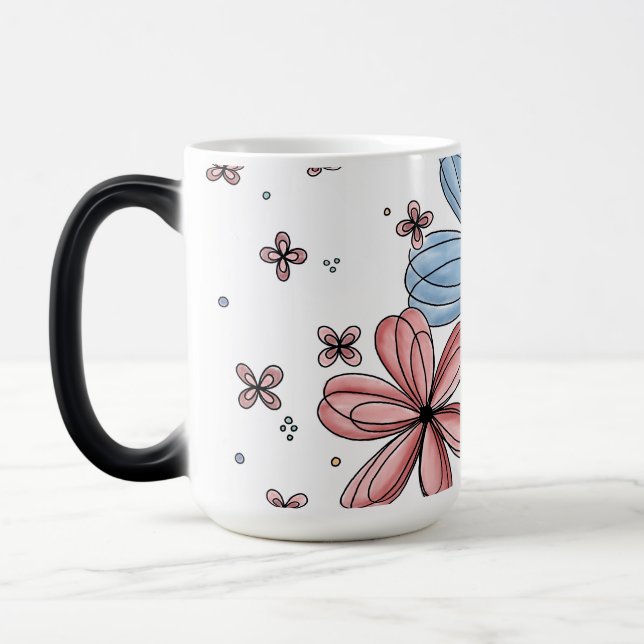 Taza Mágica Floating Petals – Full Color Mug (Izquierda)