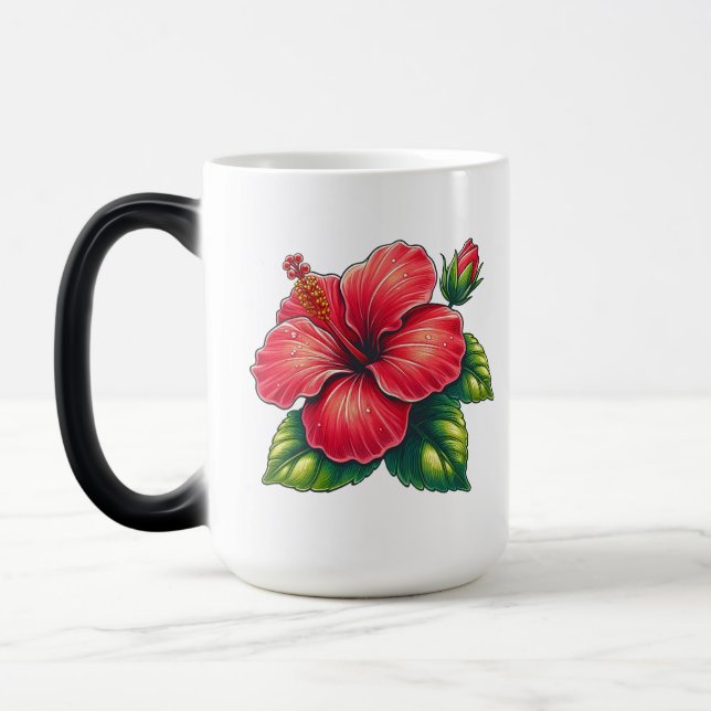 Taza Mágica Flor de Hibiscus Morphing Grande (Izquierda)