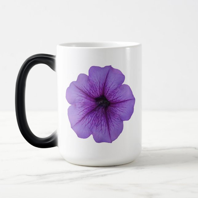 Taza Mágica Flor de Petunia púrpura (Izquierda)