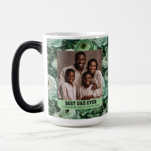 Taza Mágica Flor de Ranúnculo Atemporal Perro Papá Foto Espres
