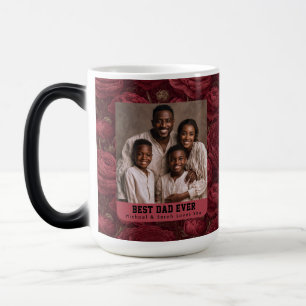 Taza Mágica Flor de Ranúnculo Vintage Feliz Cumpleaños Papá Vi