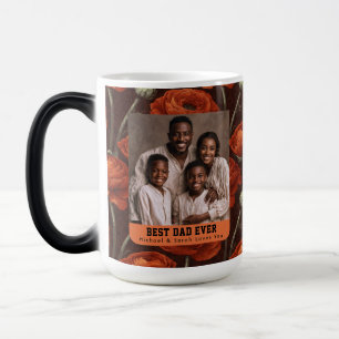 Taza Mágica Flor de Ranúnculo Vintage Feliz Día del Papá Cerám